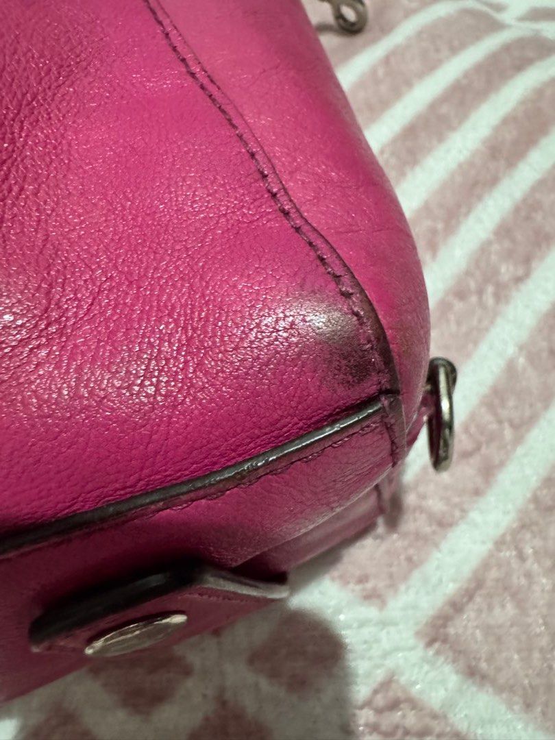 Coach Ashley Convertible in Hot Pink (Category: Shoulder Bags) located in Quezon City. Submitted by matchaislove (Listing ID 1460234075, Image 3). Description: - check photos to see flaws - dm for more pics - AS IS, NO RETURN NO REFUND NO EXCHANGE.
