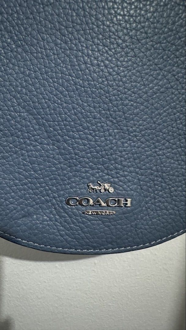 Coach Ellen Crossbody Bag Stone Blue (Category: Cross-body Bags) located in Makati City. Submitted by snitchcat (Listing ID 1460208887, Image 3). Description: Missing hangtag Some dirt on magnetic closure Uncommon color .
