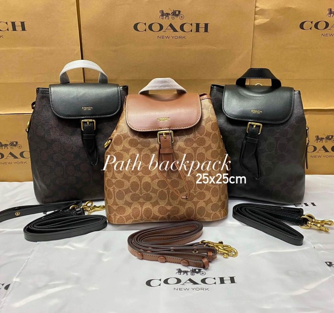 Coach Path Backpack in Signature (Category: Backpacks) located in Quezon City. Submitted by bagsboutiqueph (Listing ID 1460301283, Image 1). Description: LAST PRICE POSTED. LIMITED STOCKS! BRANDNEW WITH INCLUSIONS. COLOR MAY SLIGHTLY VARY IN ACTUAL DUE TO LIGHTING AND CAMERA SETTING. OTHER PHOTOS WILL BE SEND DURING PURCHASE AND FOR SURE BUYERS ONLY. WHEN IN DOUBT, DO NOT ORDER. THANK YOU..