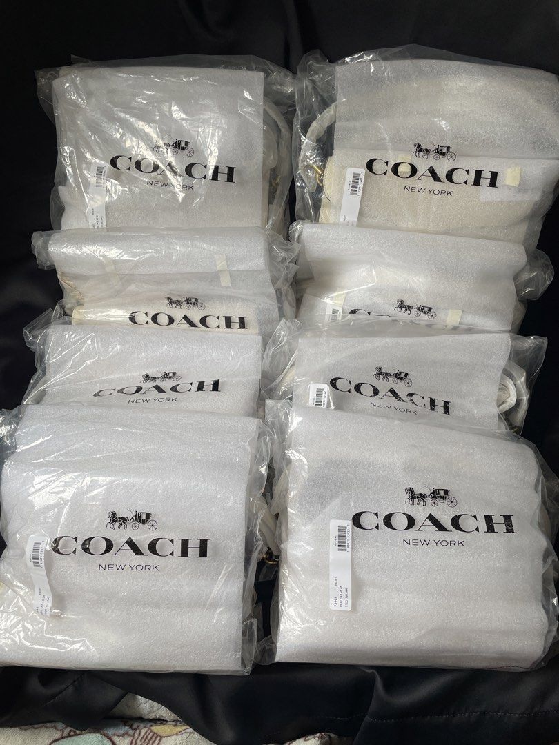 Coach Tabby Shoulder Bag 26 White Pebble Leather (Category: Luxury Bags & Wallets) located in Quezon City. Submitted by koreanitems_ (Listing ID 1460177785, Image 2). Description: - Brand new white pebble leather Coach Tabby bag - Includes adjustable strap and dust bag - Tags still attached - Multiple units available, all new and sealed - Versatile for everyday use or special occasions.