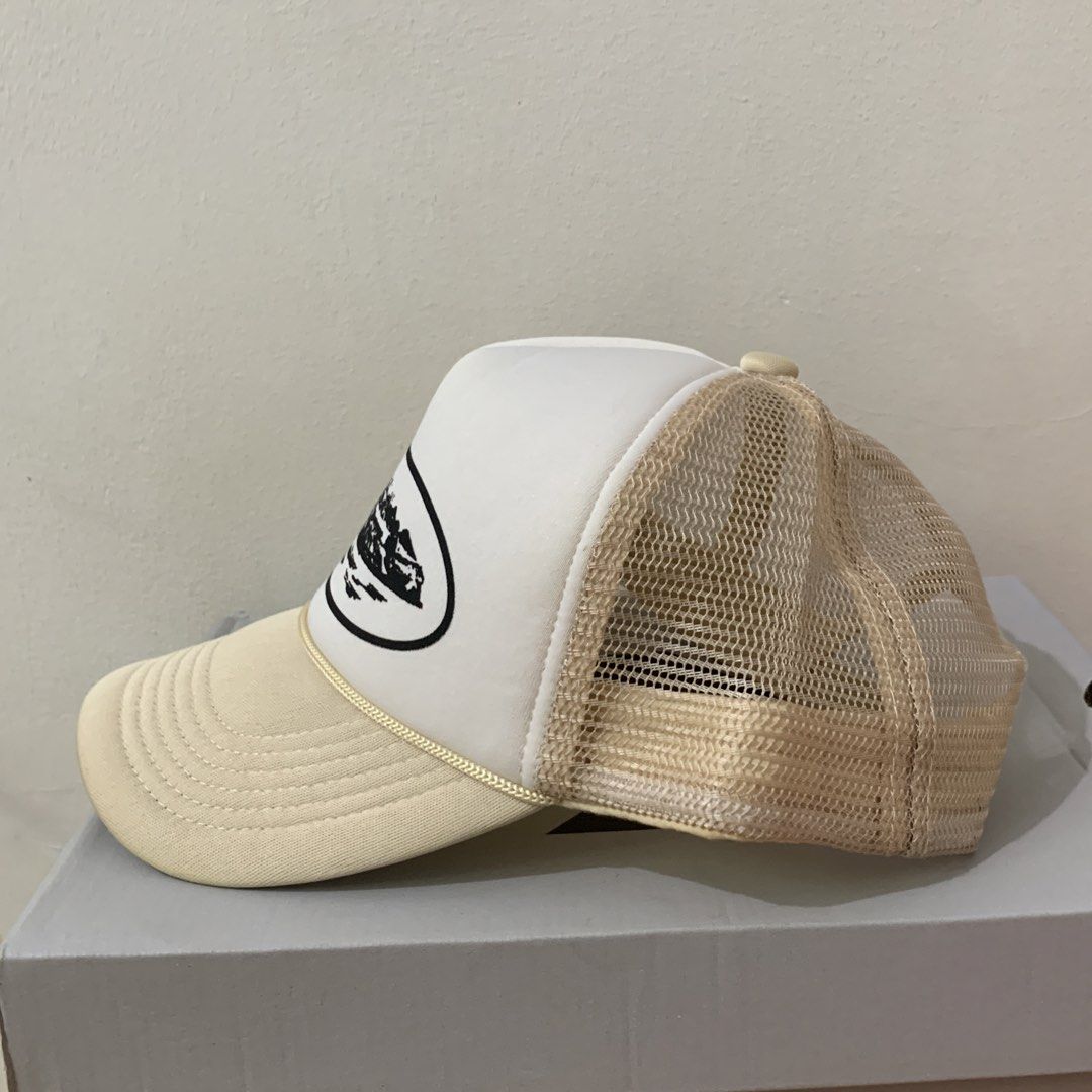 CORTEIZ Alcatraz trucker hat crème (Category: Caps & Hats) located in Pasig City. Submitted by paymelikelandlord (Listing ID 1460181045, Image 3). Description: CORTEIZ Alcatraz Trucker hat crème color Way Net cap Excellent condition as new 1350 shipped .