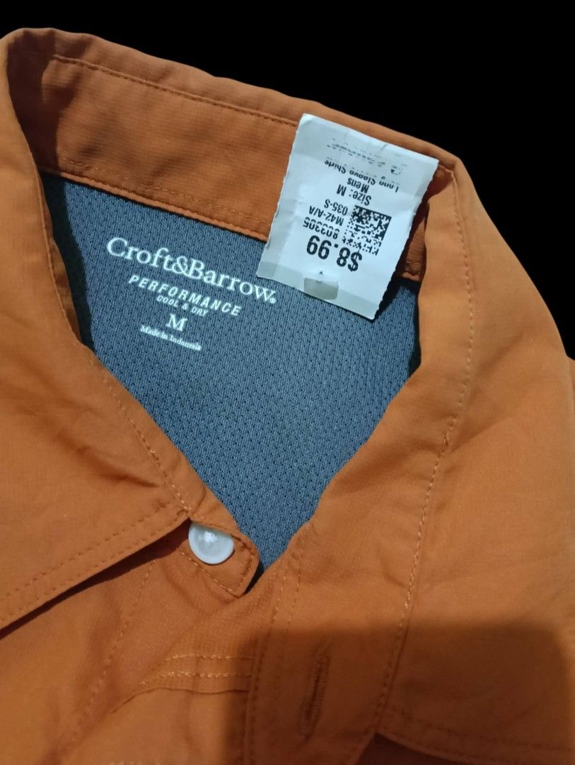 Croft & Barrow Performance Cool & Dry Button Down Shirt (Category: Formal Shirts) located in Manila. Submitted by rarefindsgallery (Listing ID 1460300957, Image 2). Description: Croft & Barrow Button Down Shirt Size: Medium Fits Medium to Large Nice and high quality fabric Authentic Brand new condition Dimes: Length: 32” Shoulder: 18.5” Armpit to armpit: 23” Waist: 21.5”.