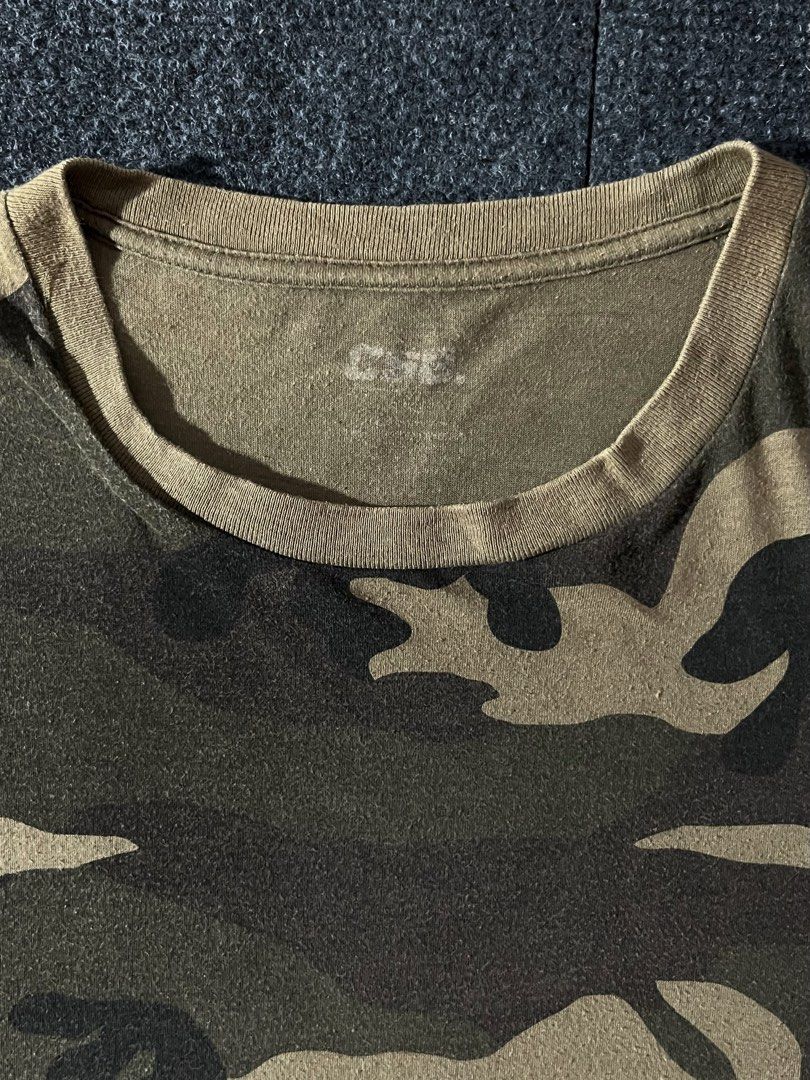 CST Camouflage T-shirt (Category: Tshirts & Polo Shirts ) located in Los Banos. Submitted by reworn.clo2026 (Listing ID 1460113454, Image 3). Description: Size: XL * Width: 23.5 * Length: 30 * Good condition.