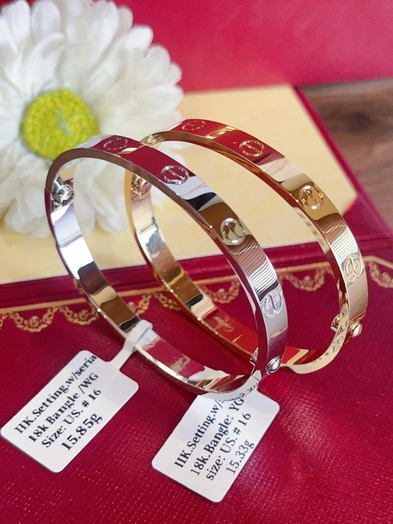 Ctr Bangle 18k gold hk setting (Category: Bracelets) located in Manila. Submitted by primejewelry (Listing ID 1460237156, Image 2). Description: .