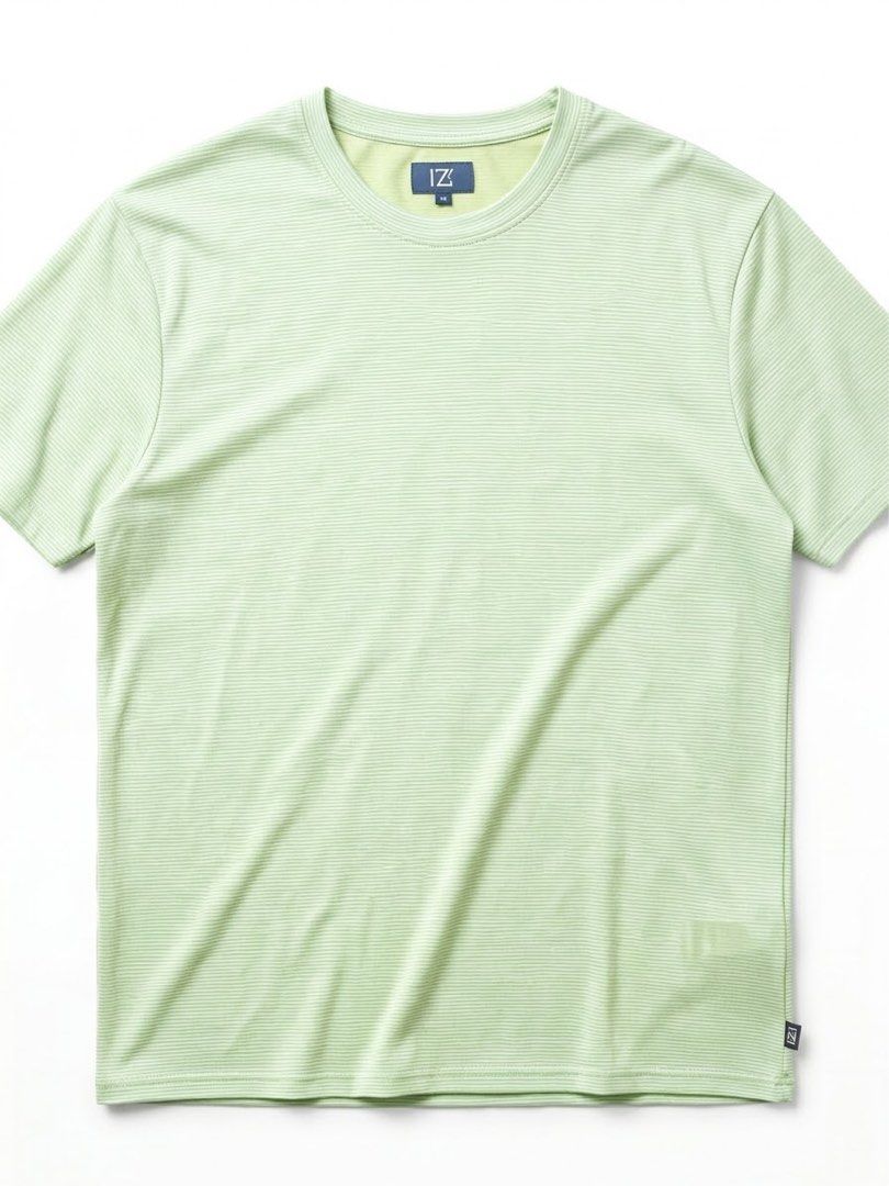 Cutter & Buck Striped Thin Athletic T-Shirt (Category: Tshirts & Polo Shirts ) located in Manila. Submitted by cocoomelooonnnn (Listing ID 1460212404, Image 1). Description: - Light green t-shirt with subtle thin white stripes - Classic crew neck and short sleeves - Made in Peru - Tagged size S/P - Ideal for comfortable, everyday casual wear.