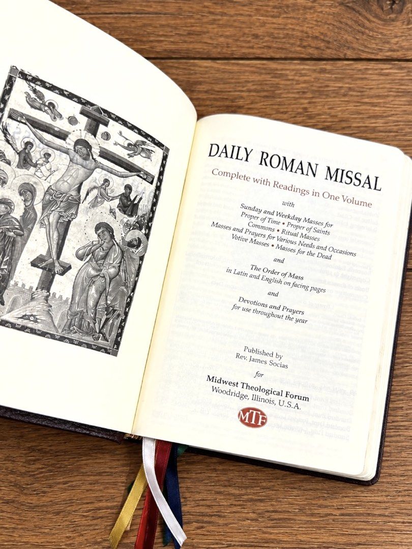 Daily Roman Missal - Third Edition (Category: Religion Books) located in Rodriguez. Submitted by KuyaEl09 (Listing ID 1460207166, Image 3). Description: Daily Roman Missal Complete with Readings in One Volume with Sunday and Weekday Masses for Proper of Time•Proper of Saints Commons•Ritual Masses•Masses and Prayers for Various Needs and Occasions•Votive Masses•Masses for the Dead and The Order of Mass in Latin and English on facing pages and Devo