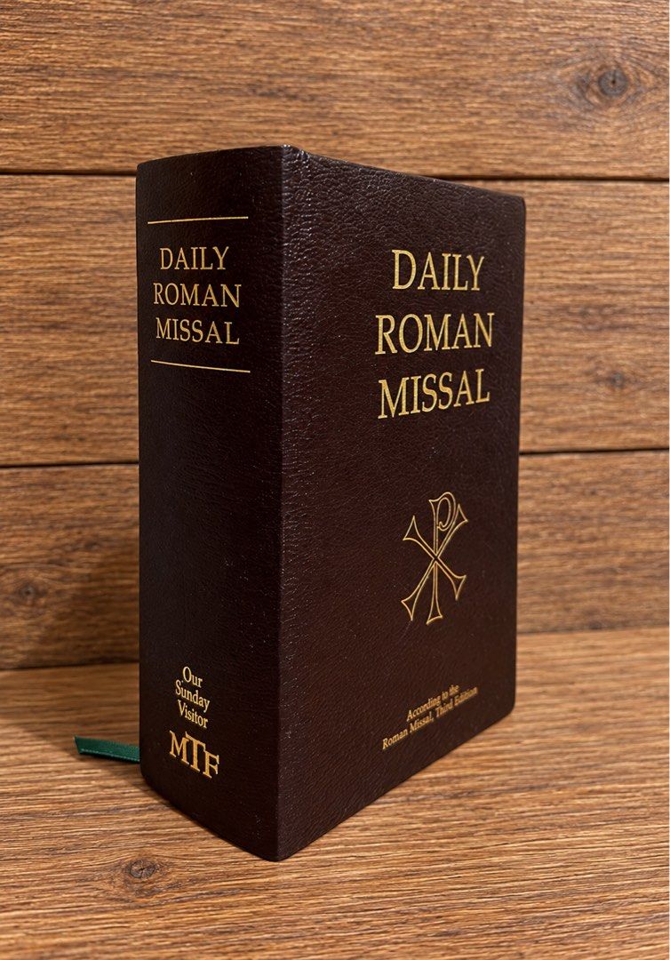 Daily Roman Missal - Third Edition (Category: Religion Books) located in Rodriguez. Submitted by KuyaEl09 (Listing ID 1460207166, Image 2). Description: Daily Roman Missal Complete with Readings in One Volume with Sunday and Weekday Masses for Proper of Time•Proper of Saints Commons•Ritual Masses•Masses and Prayers for Various Needs and Occasions•Votive Masses•Masses for the Dead and The Order of Mass in Latin and English on facing pages and Devo