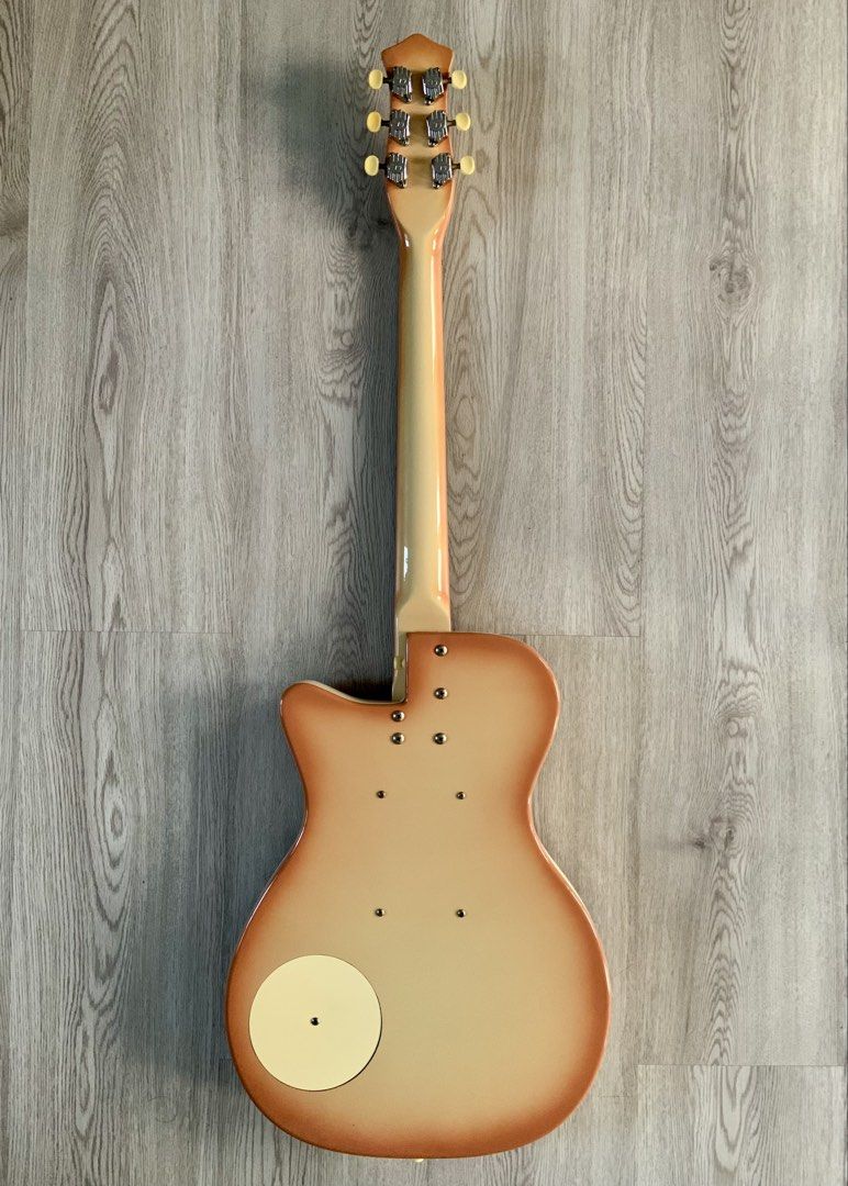 DanElectro ‘56 U2 Reissue in Copper Burst - MIK (Category: Musical Instruments) located in Caloocan City. Submitted by mediokerr (Listing ID 1460180950, Image 2). Description: Please visit, follow and like Echo Chamber FB page for details, photos and more music-related gears on sale. No issue. Unit only. Very presentable. Flawlessly working. Paint crack near neck joint (check last photo for reference). See photos or test unit in my place to appre