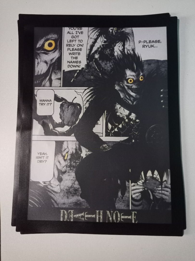 Death Note Poster (Category: Art & Prints) located in San Jose. Submitted by kristian005 (Listing ID 1459753007, Image 3). Description: • Take All 3 Death Note Poster with Magnetic Photo Frame 📸 Actual item 📩 DM to inquire .
