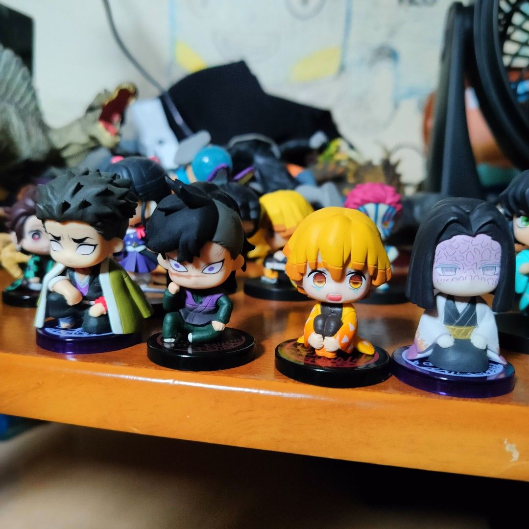 Demon Slayer Chibi Figures Set (Category: Figurines & Statues) located in Plaridel. Submitted by klayskolektibols (Listing ID 1460303982, Image 2). Description: - Set of Demon Slayer chibi figures - Includes popular characters like Tanjiro, Zenitsu, Inosuke, and more! - Bases for each figure are included. - Ideal for any fan or collector of the Demon Slayer anime..
