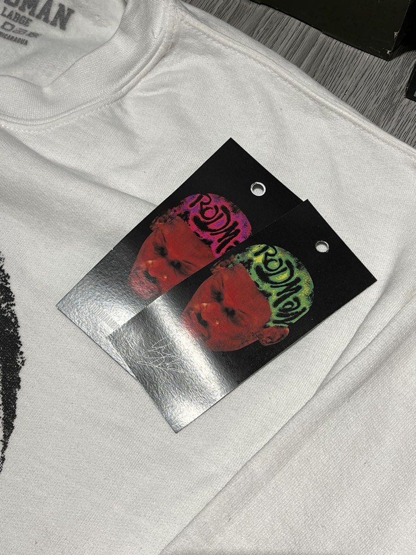 Dennis Rodman Portrait Crewneck (Category: Coats, Jackets and Outerwear) located in Baguio. Submitted by whyjii (Listing ID 1460170223, Image 3). Description: Dennis Rodman Portrait Crewneck •Size L • BRAND NEW.