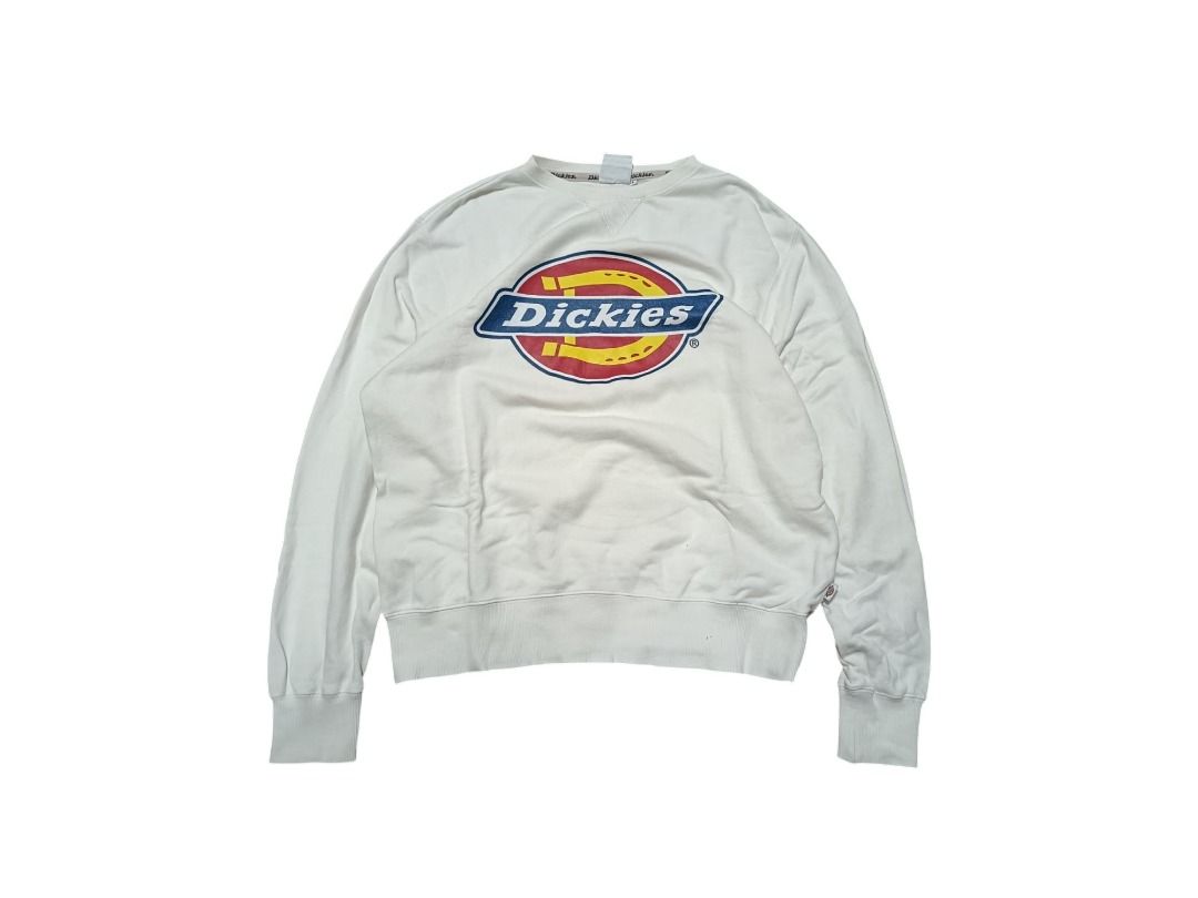 Dickies Crewneck Sweatshirt (Category: Coats, Jackets and Outerwear) located in Manila. Submitted by southstreethub.ph (Listing ID 1460176732, Image 1). Description: - Dickies Crewneck Sweatshirt - Condition: Very Good Condition - Size: Medium - Dimention: 22 Width 27 Lenght - Big Logo in the middle - Ideal for everyday casual wear Price: 599 Plus Shipping fee.