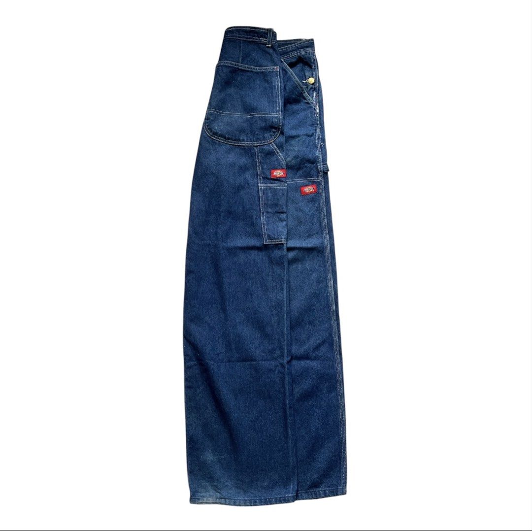 Dickies double patch carpenter big pocket (Category: Jeans) located in Lapu Lapu. Submitted by jhonrener41426 (Listing ID 1460118932, Image 1). Description: Work wear Size 32 Thigh-13 Length-43.5 Leg opening-9.5 Hard denim Good condition Color 9.5/10 Authentic Issue replace batones Cut tags (declare authentic) .