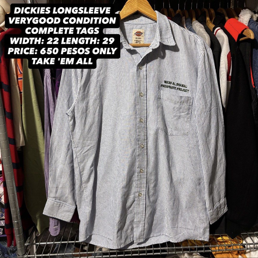 Dickies Longsleeve (Category: Coats, Jackets and Outerwear) located in Caloocan City. Submitted by bonsatocha43876 (Listing ID 1460252631, Image 1). Description: 📌 Location: Pilar Village, Las Piñas City 🚛 Courier: JNT Express 📩 DM us for more. 🛒 Open for reservation, Need Down Payment Atleast 100 pesos. There's a lot of new stuff available, kindly visit my page "Take 'em All". .