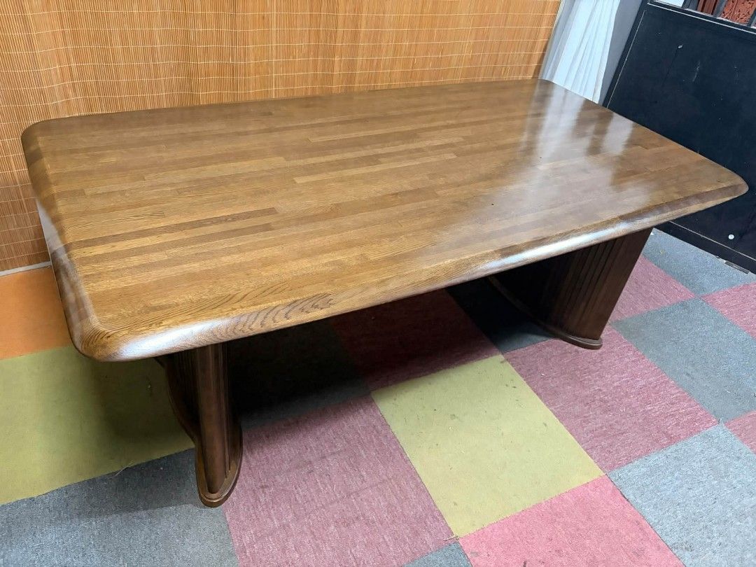 Dining Table (Category: Tables & Sets) located in Meycauayan. Submitted by marygracecasimiro (Listing ID 1460161480, Image 2). Description: 😍SOLID WOOD!!! 8-SEATER!!! Mid-Century 8-Seater Dining Table SOLID WOOD!!! CURVED FLUTED LEGS!!! AMBIGAT!!! ANGGANDA!!! HEAVY-DUTY!!! Price : 13,700 ✅ *SEE VIDEO COMMENT 71L x 37W x 28H inches In VERY good condition♥️.