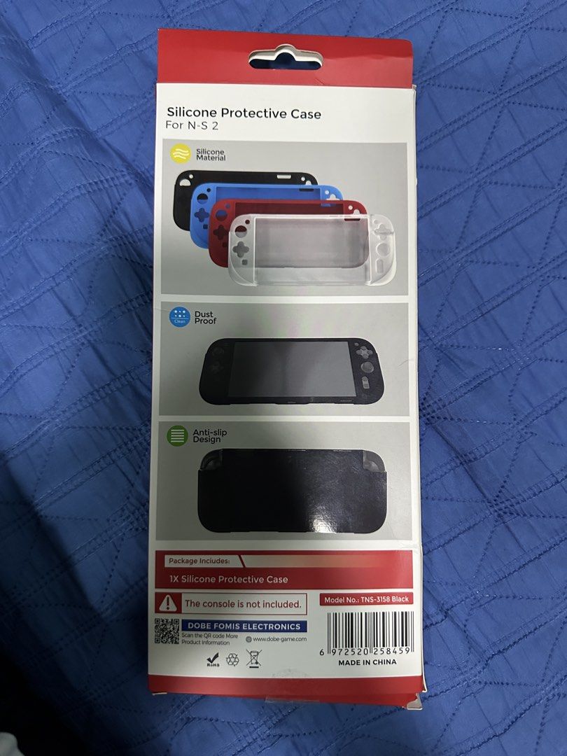 DOBE Silicone Protective Case for Nintendo Switch Lite (N-S 2) (Category: Nintendo) located in Quezon City. Submitted by tobygabriel.696 (Listing ID 1460216598, Image 3). Description: - Black silicone protective case for Nintendo Switch 2 - Made from durable silicone material - Features dustproof and anti-slip design - Offers protection against scratches and accidental drops - Please note: Console is not included.