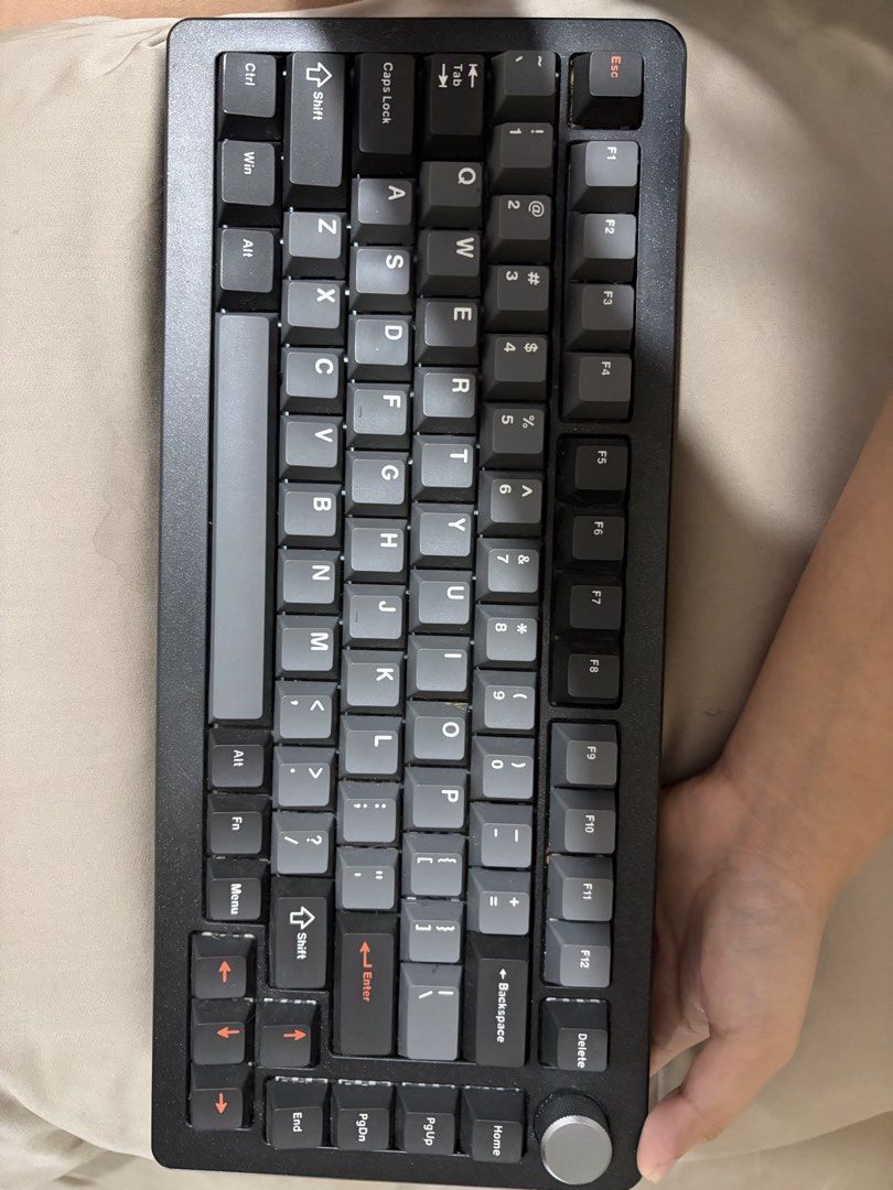 DrunkDeer A75 Pro HE Keyboard (Category: Computer Keyboard) located in Rizal. Submitted by van11160331 (Listing ID 1460251369, Image 2). Description: DrunkDeer A75 Pro (Black) - 5,500 PHP - Bought from Rotobox PH (08/17/2024) - Hall Effect Keyboard - Magnetic Switch - Cherry PBT Blackgray Keycaps - No cable - No issue, no scratches or dents negotiable.