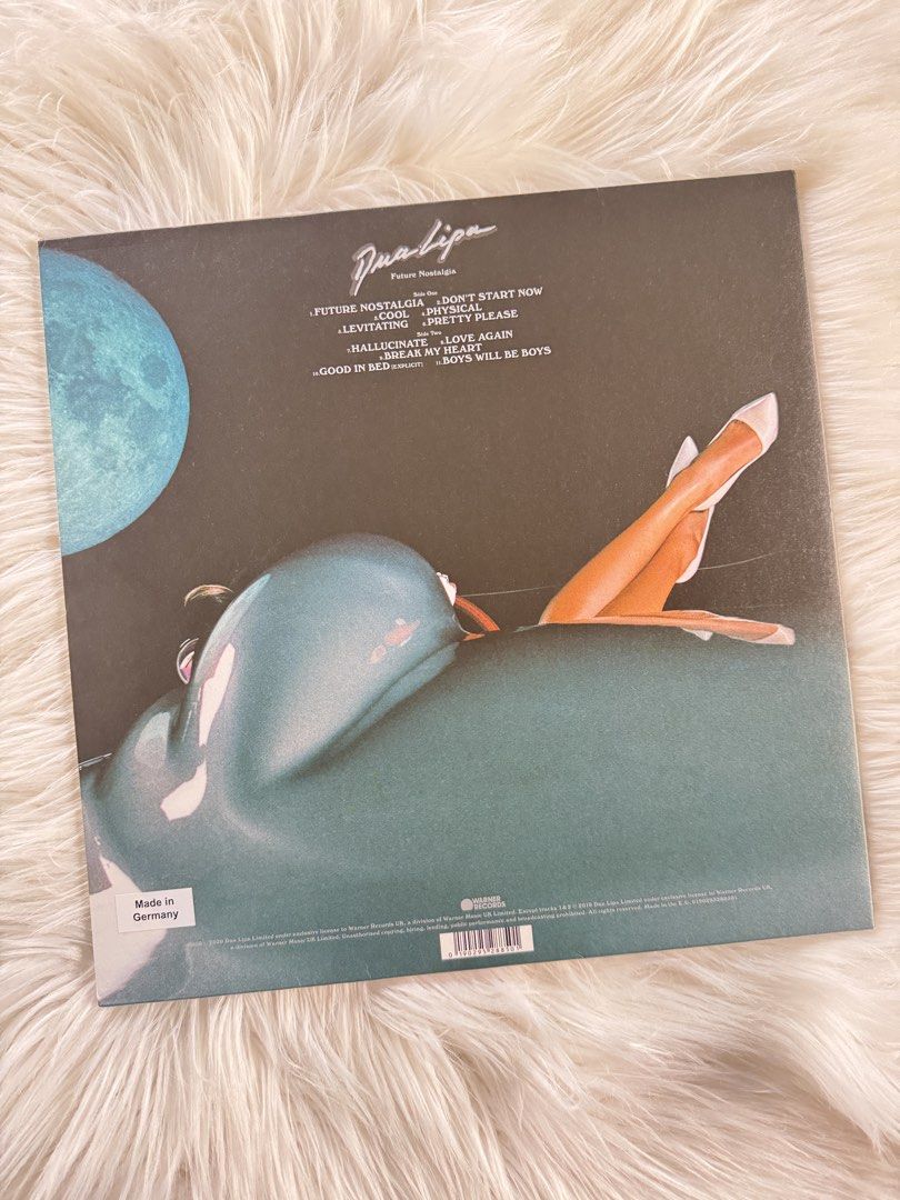 Dua Lipa Future Nostalgia Vinyl (Category: Vinyls) located in Vigan. Submitted by versacepapi (Listing ID 1460204791, Image 3). Description: - Limited Edition Blue Vinyl - Unsealed, played once or twice Please see photos for the actual condition of the jacket..