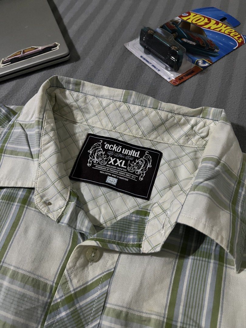 ECKO UNLTD. CHECKERED CROPPED POLO (Category: Formal Shirts) located in Manila. Submitted by yerrr. (Listing ID 1460277346, Image 3). Description: ECKO UNLTD by Marc Ecko PSG OUT🙌🏻 DECLUTTERING Size: 2xl on tag Dimes: 27.5 x 26 Excellent Condition Color rate: 9.5/10 DM ME📥 NEGOTIABLE ₱700.