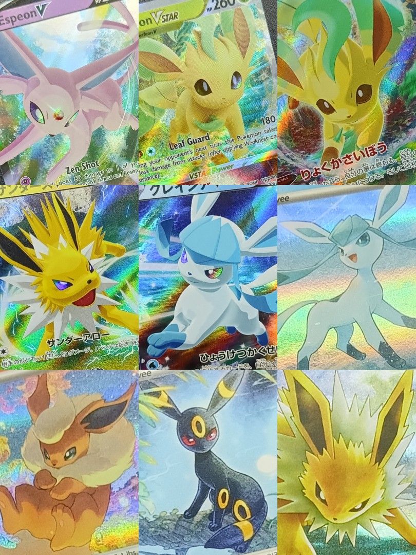 EEVEELUTION CARDS (EN/JP) (Category: Raw Singles) located in Manila. Submitted by hobbievert.ph (Listing ID 1460137208, Image 1). Description: all cards are in NM. CARDS PRICE BASIS: COLLECTR APP MESSAGE ME WITH YOUR CHOSEN CARD/S AND WE'LL CHECK THE PRICE..