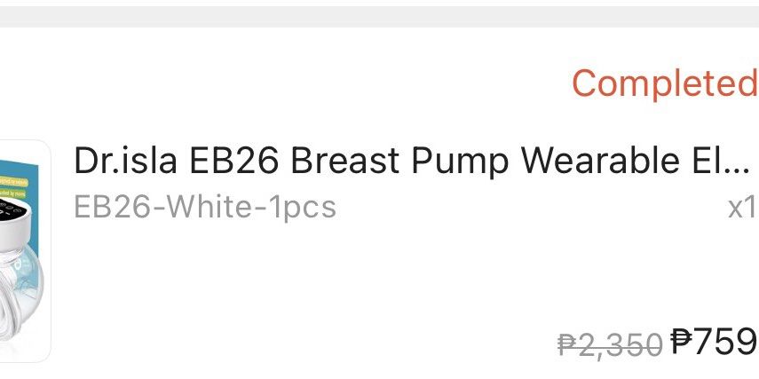 Electric Pump (Category: Breastfeeding & Bottle Feeding) located in Manila. Submitted by sylvanlucio (Listing ID 1460149624, Image 2). Description: Slightly-used. Good as new. Reason for selling: No milk supply, so switch early to formula-fed. With FREE Nipple Cover .