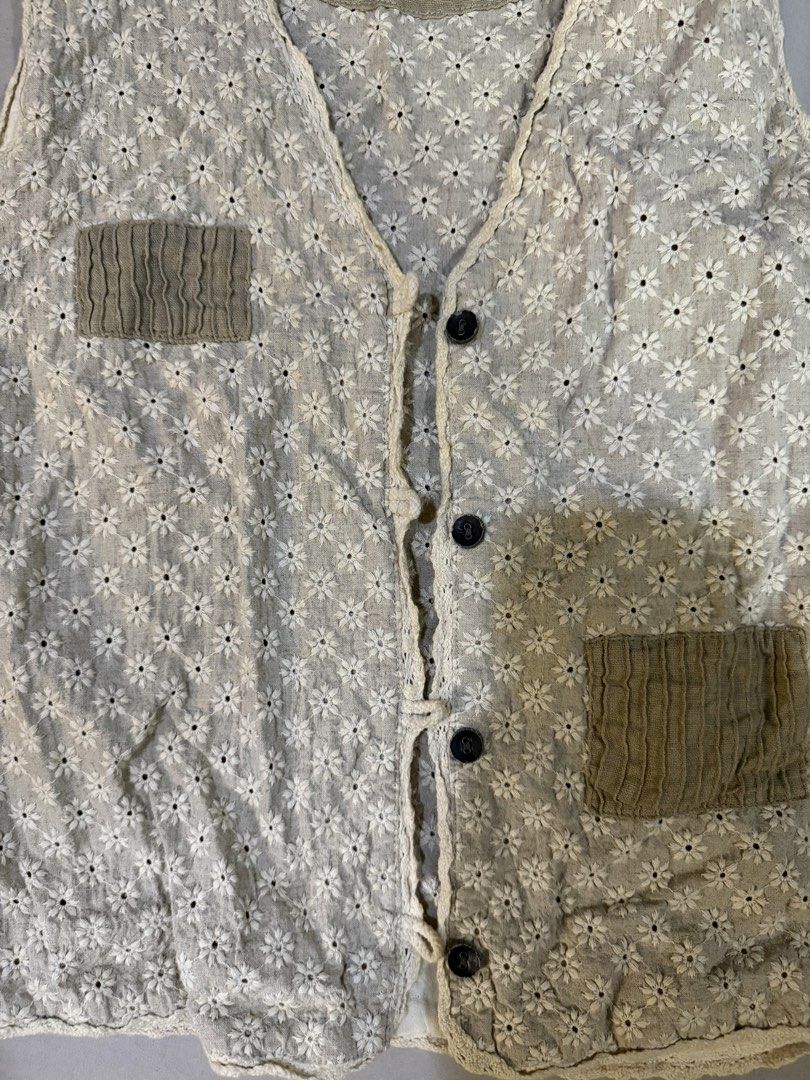 Embroidered Daisy Vest (Category: Others Tops) located in Mandaluyong City. Submitted by xela.tings (Listing ID 1460140728, Image 2). Description: Lightweight vest Versatile for layering over tops or dresses .