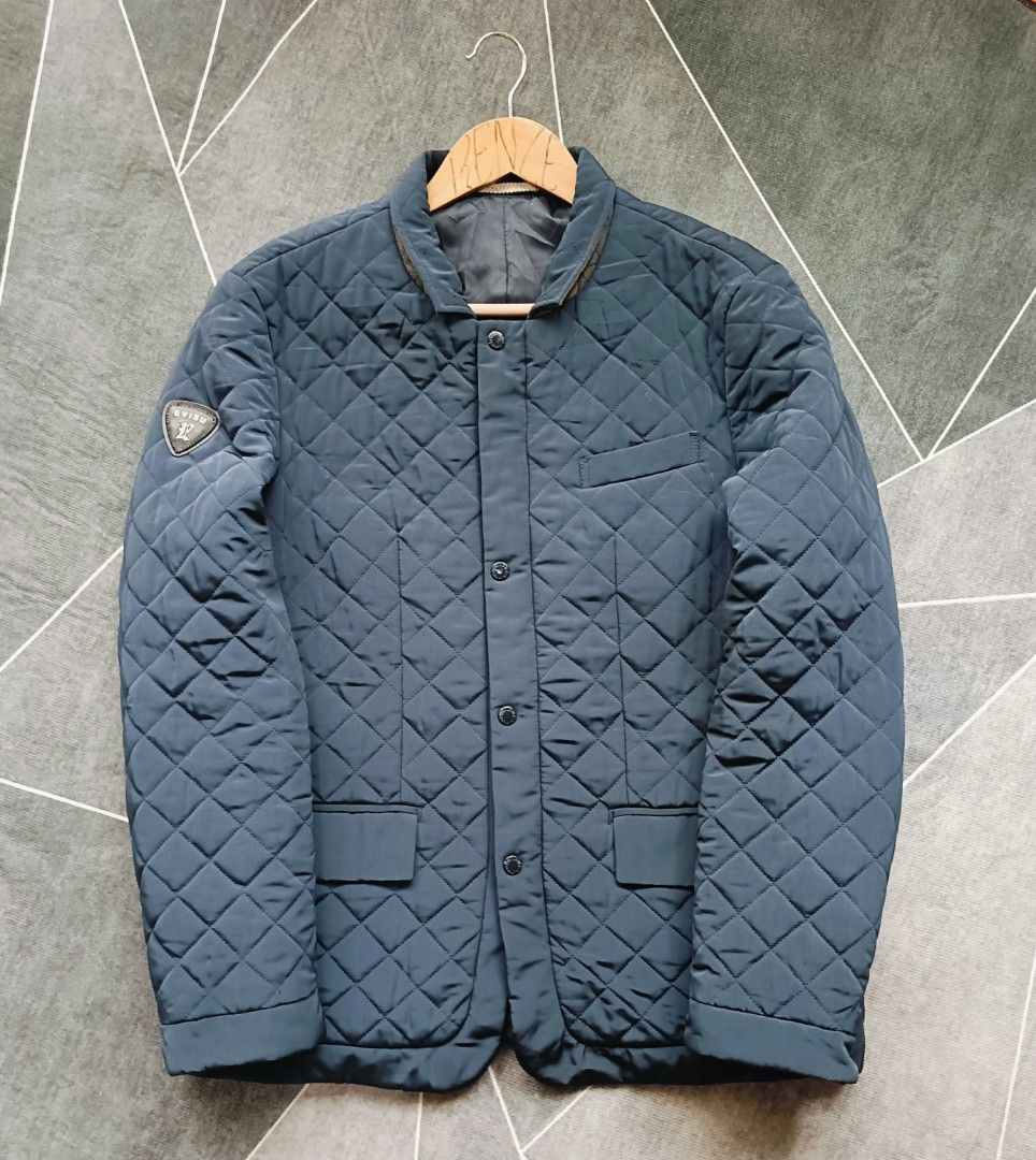 Evisu Quilted Jacket (Authentic) (Category: Coats, Jackets and Outerwear) located in Cebu City. Submitted by renzecamingay (Listing ID 1460160268, Image 1). Description: Evisu Quilted Jacket Good as New Medium to Large fit Width 21 Length 28 950 Plus ship Only Thank you and GOD bless ☺️.