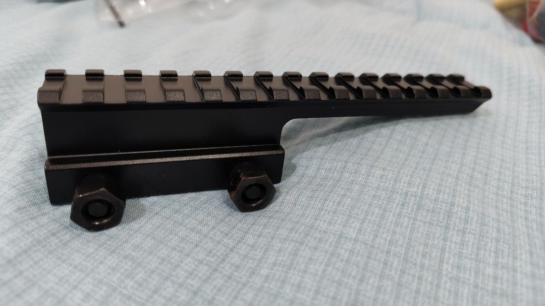 Extended rail riser (Category: Toys & Collectibles) located in Petaling Jaya. Submitted by dylanng193 (Listing ID 1460166431, Image 1). Description: Extended rail riser for your nerf/foam dart/gel blaster. Picatinny rail. Fits onto your blaster's picatinny rail. Brand new, never used before. Delivery option also available..