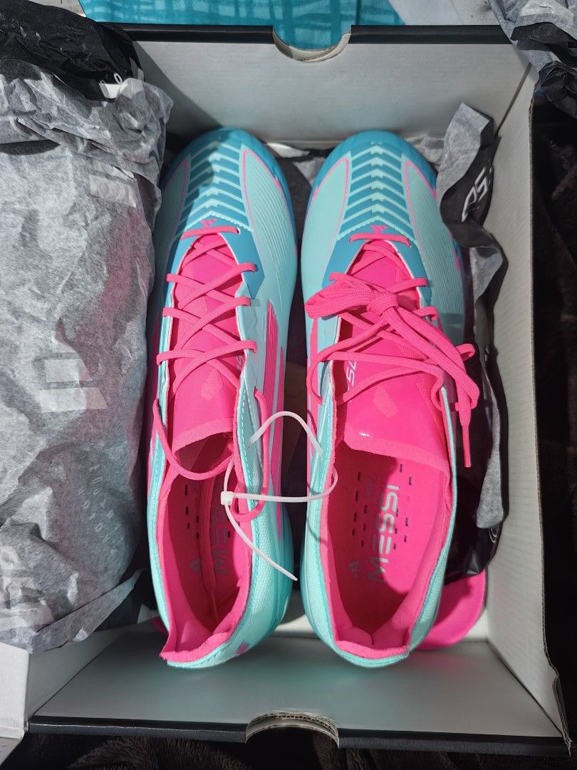 F50 Elite FG Messi (Category: Racket and Ball Sports) located in Manila. Submitted by vincetabel49334 (Listing ID 1460296288, Image 1). Description: FOR SALE: Adidas F50 Elite FG Messi Football Boots ⚽🔥 (Original) Rush sale! Selling my 100% authentic Adidas F50 Elite FG Messi boots. This was a gift, but unfortunately wrong size, so I’m selling it. ✅ Original Adidas product (bought from Adidas) ✅ Adidas F50 Elite FG Messi edition ✅ Complete with 