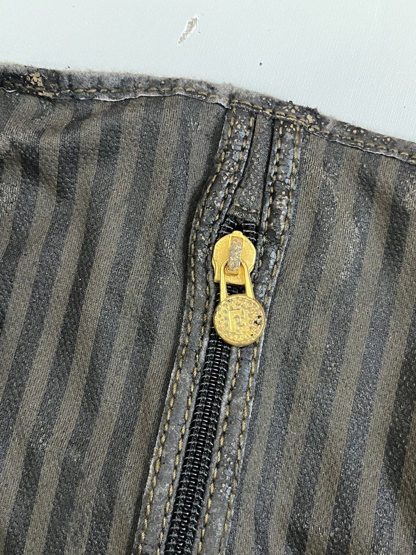Fendi Roma Italy Garment Bag (Category: Luxury Bags & Wallets) located in Mabalacat. Submitted by aas_thriftfings (Listing ID 1460185876, Image 3). Description: - Authentic Fendi garment bag - Classic Fendi monogram pattern - Clear window to view contents - Zipper closure with Fendi branded pull - Ideal for storing/transporting suits, dresses, and formal wear - Protects your garments.