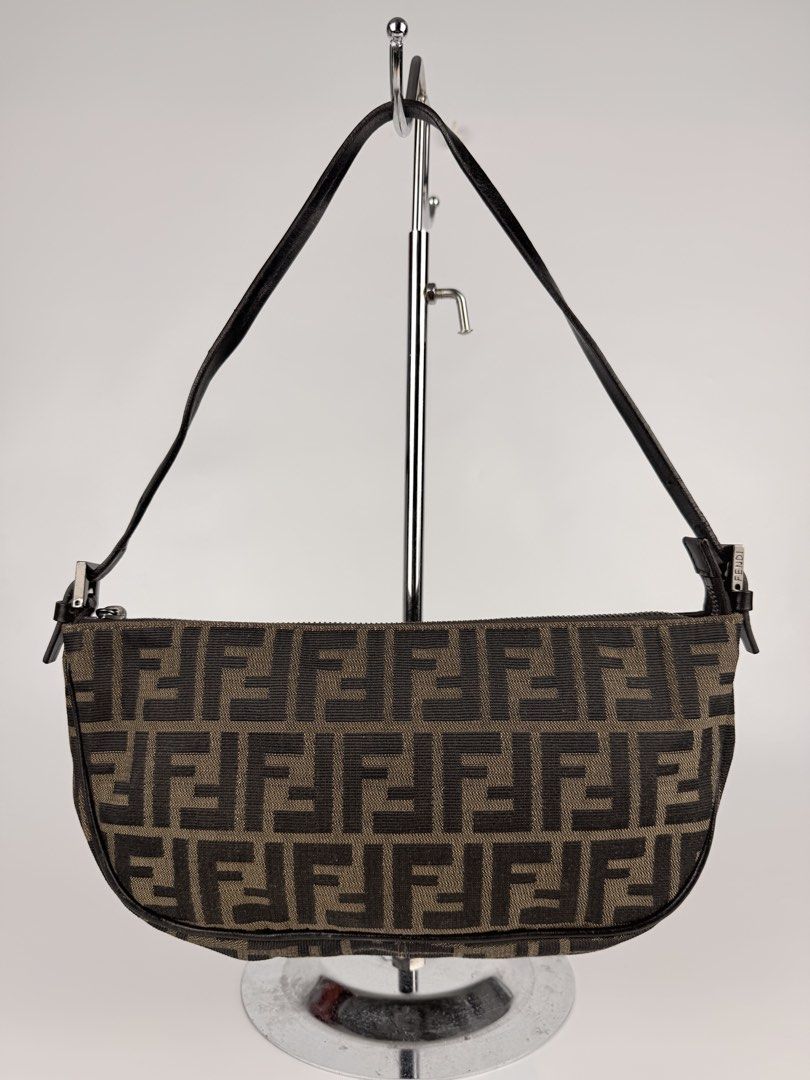 Fendi Zucca Baguette Bag (Category: Luxury Bags & Wallets) located in Cabanatuan. Submitted by Cruel.Thrift.PH (Listing ID 1460251117, Image 3). Description: Fendi Zucca FF Shoulder Bag / Baguette Bag No major issue Flawless 24,999 PHP.