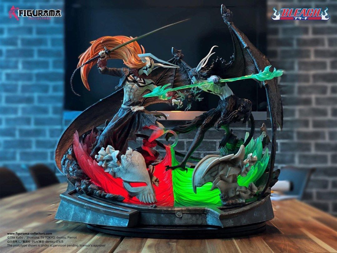 Figurama bleach vasta lorde vs ulquiorra (Category: Figurines & Statues) located in Manila. Submitted by jakihanma06 (Listing ID 1460107475, Image 1). Description: - Limited Edition Figuarts Collectors Ltd. statue - Features Ichigo vs Ulquiorra - Serial Number: 063 out of 1300 - Original box included - Please check photos for detailed condition of statue and packaging.