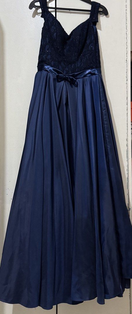 FOR RENT: BLUE BALL GOWN (Category: Evening dresses & gowns) located in Marikina City. Submitted by closetbyalexa (Listing ID 1460261601, Image 1). Description: FOR RENT: CUSTOM BLUE BALL GOWN - P2,000 RENT - P9,000 SALE For debut, prom, and other formal events ! - Has built-in cups, back zipper, and back corset-like strings. - Can fit Small - Medium - Measurements: - Length: 60” (floor-length) - Bust: 15” - Waist: 13.5” Items can be rented for a