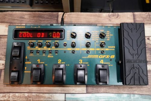 For Sale Only Zoom GFX-8 Multi effects (Category: Musical Instruments) located in Makati City. Submitted by ravengabby (Listing ID 1460301183, Image 1). Description: Zoom GFX-8 guitar effects processor. Features include input, aux in, external dist, send, return, output, and MIDI in/out. Includes a built-in expression pedal and multiple footswitches for control. Made in Japan. Model GFX-8. Loc. Las Piñas Zapote. PH Pick up or via Lalamove - SF is