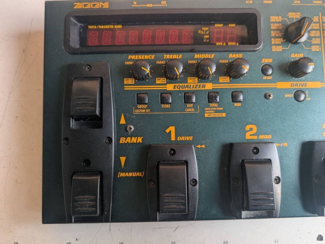 For Sale Only Zoom GFX-8 Multi effects (Category: Musical Instruments) located in Makati City. Submitted by ravengabby (Listing ID 1460301183, Image 3). Description: Zoom GFX-8 guitar effects processor. Features include input, aux in, external dist, send, return, output, and MIDI in/out. Includes a built-in expression pedal and multiple footswitches for control. Made in Japan. Model GFX-8. Loc. Las Piñas Zapote. PH Pick up or via Lalamove - SF is
