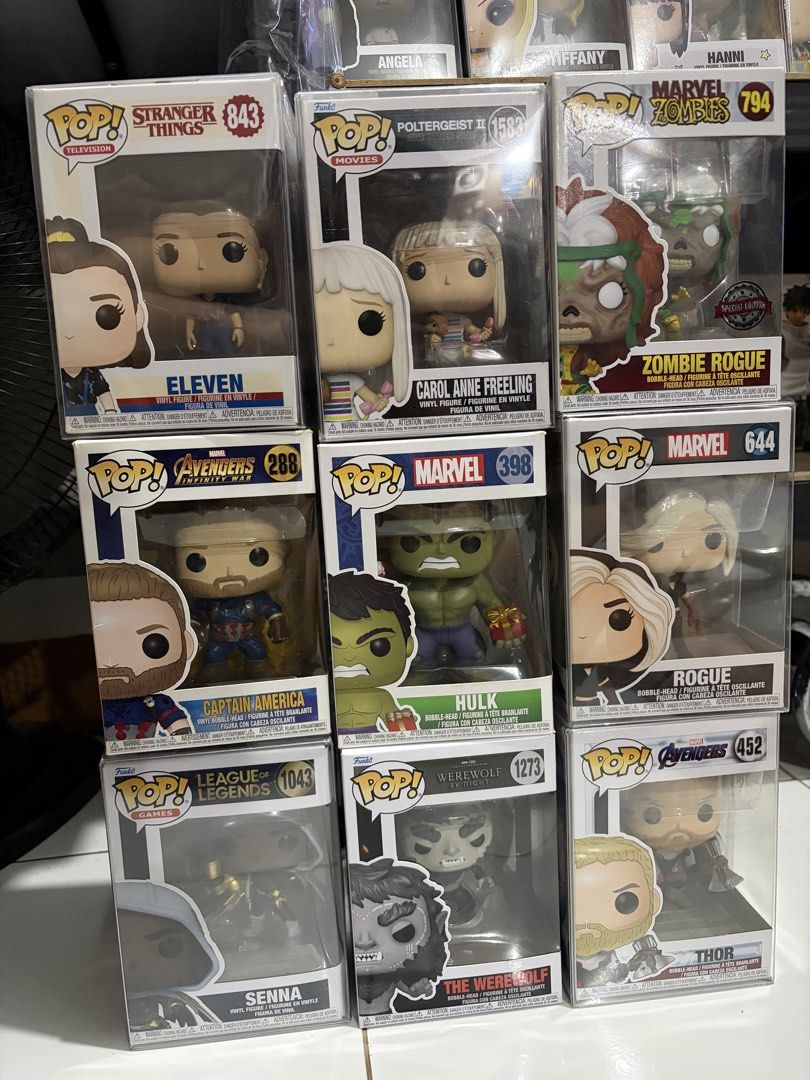 Funko Pop Marvel and Random (Category: Designer & Blind Box Toys) located in Caloocan City. Submitted by jaylynabayon (Listing ID 1460246015, Image 1). Description: 350 EACH.