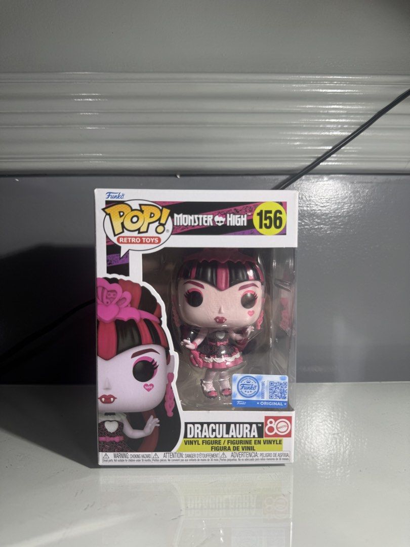 Funko Pop Monster High Draculaura #156 (Category: Figurines & Statues) located in Quezon City. Submitted by garagetoyz01 (Listing ID 1460107059, Image 1). Description: Funko Pop Monster High Dracula #156❗️ Metro Manila 🛵 Delivery via Lalamove Delivery Fee Shouldered by Buyer Meet Up : Sm North Tower , Sm Grand Central & Ayala Cloverleaf (By Schedule) Mode of Payment : Gcash or Cash 🔵⚪️ PM for Details if Interested.