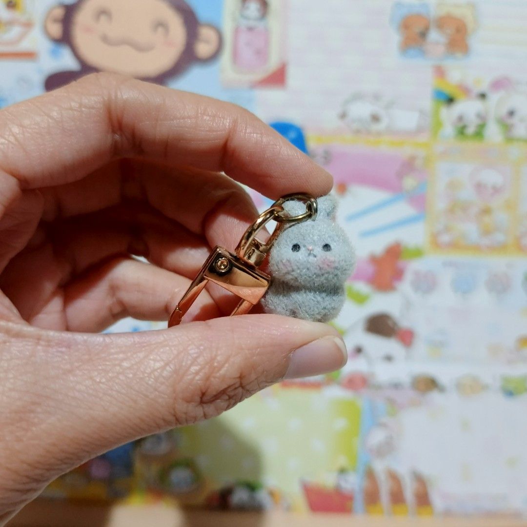 Fuzzy Rabbit Keychain (Category: Plushies & Soft Toys) located in San Pablo. Submitted by oreospicks (Listing ID 1460148060, Image 2). Description: This item has no noticeable flaws but no markings. Dm for more info ☺️.