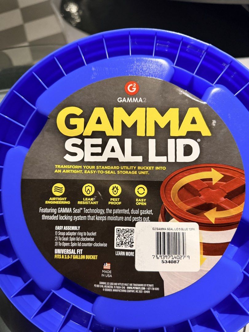 Gamma Seal Lid (Category: Other Automotive Parts and Accessories) located in Taguig. Submitted by ManMen (Listing ID 1460237048, Image 3). Description: Brande New Gamma lid Cover 2 Color Blue Extra cover Fits 3.5 - 7 Gallon bucket For car detailing enthusiasts .