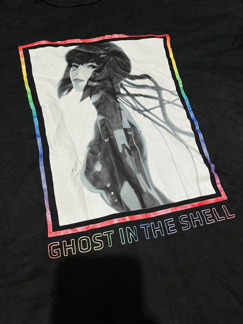 Ghost In A Shell X GU (Category: Tshirts & Polo Shirts ) located in Zamboanga. Submitted by archivist_ (Listing ID 1460286093, Image 2). Description: Size S to M Good condition Se photo for details .