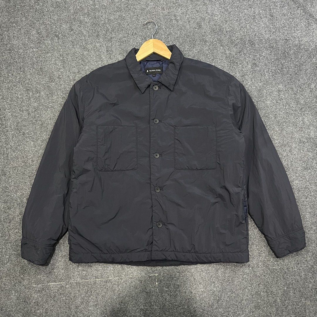 GlobalWork Warm Padded Jacket (Category: Coats, Jackets and Outerwear) located in Baguio. Submitted by reworn.clo (Listing ID 1460222858, Image 1). Description: GlobalWork Warm Padded Jacket Excellent condition Width 22-23. Length 27 Large on tag 1180🤝.