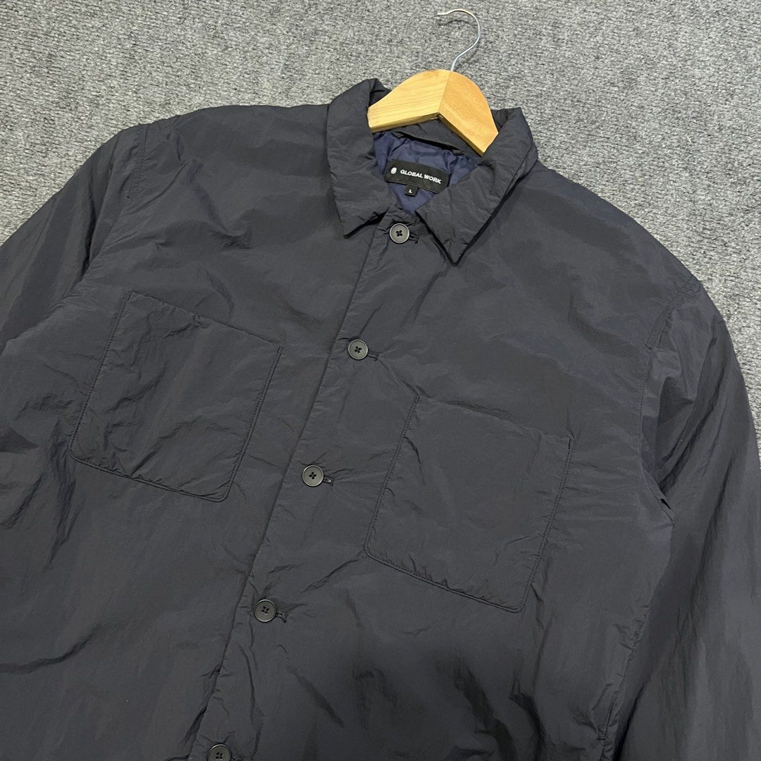 GlobalWork Warm Padded Jacket (Category: Coats, Jackets and Outerwear) located in Baguio. Submitted by reworn.clo (Listing ID 1460222858, Image 2). Description: GlobalWork Warm Padded Jacket Excellent condition Width 22-23. Length 27 Large on tag 1180🤝.