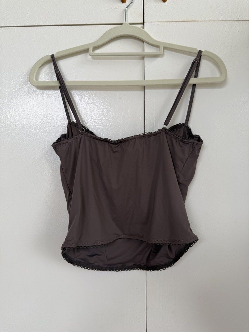 Gray Corset Top (Category: Sleeveless) located in Paranaque City. Submitted by marjdom23__ (Listing ID 1460161973, Image 2). Description: • Worn once, no flaws whatsoever • Good for night outs • RFS: Not my style anymore, decluttering .