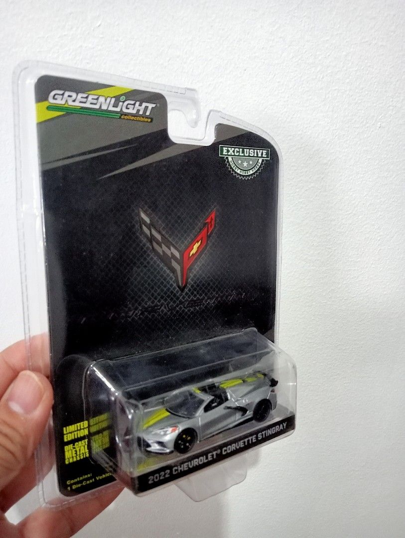 Greenlight 2022 Chevrolet Corvette Stingray (Category: Vehicle & Diecast Models) located in Muntinlupa City. Submitted by mcnigel84 (Listing ID 1460173944, Image 2). Description: - Exclusive Greenlight 2022 Chevrolet Corvette Stingray - Limited Edition - Brand New in Original Packaging - Ideal for Collectors.