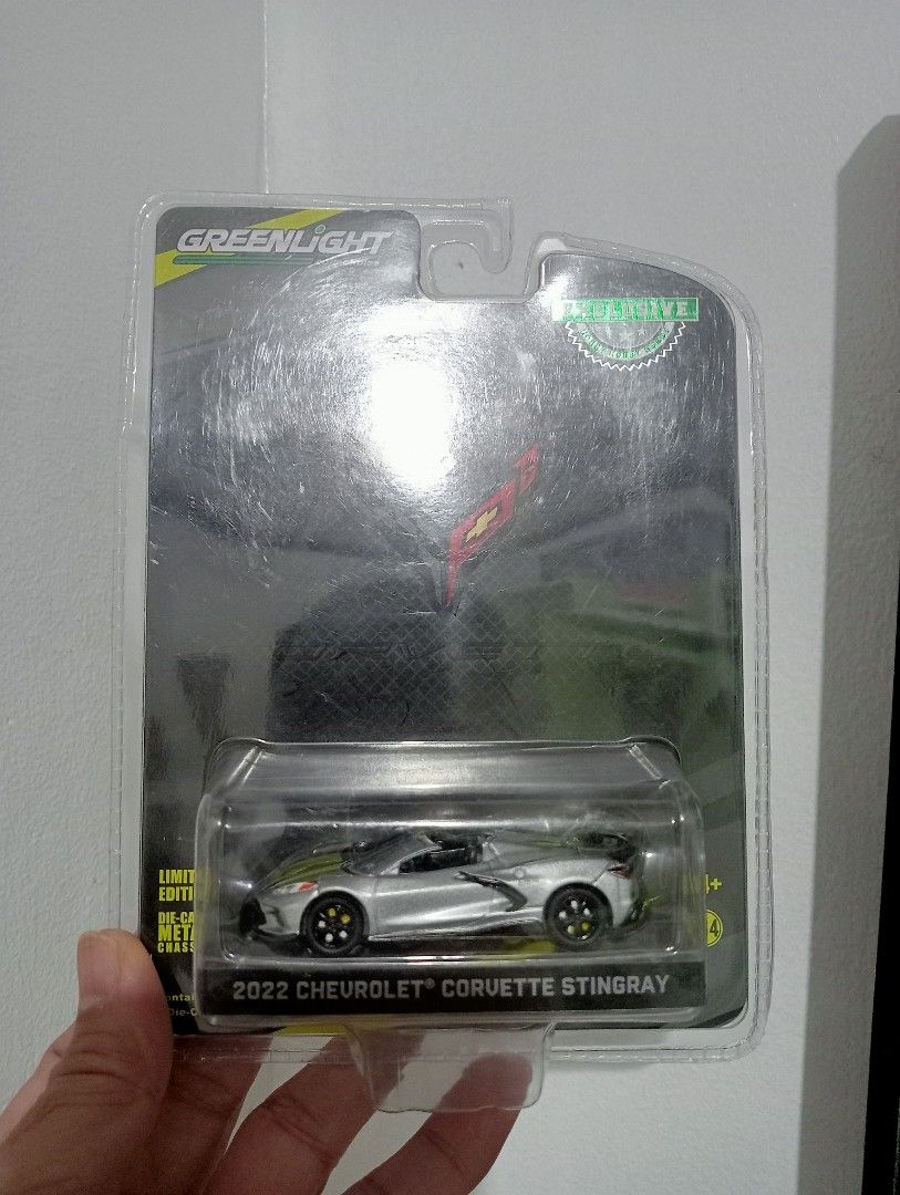 Greenlight 2022 Chevrolet Corvette Stingray (Category: Vehicle & Diecast Models) located in Muntinlupa City. Submitted by mcnigel84 (Listing ID 1460173944, Image 3). Description: - Exclusive Greenlight 2022 Chevrolet Corvette Stingray - Limited Edition - Brand New in Original Packaging - Ideal for Collectors.