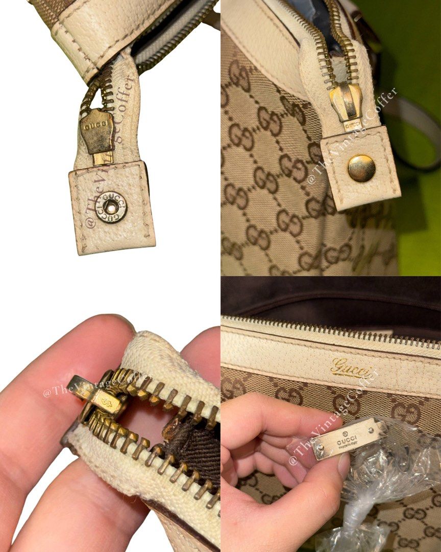 GUCCI Abbey Small (Category: Luxury Bags & Wallets) located in Taguig. Submitted by thevintagecoffer (Listing ID 1460212502, Image 3). Description: AUTHENTIC, VINTAGE ISSUE: zipper puller got removed, no other issues.