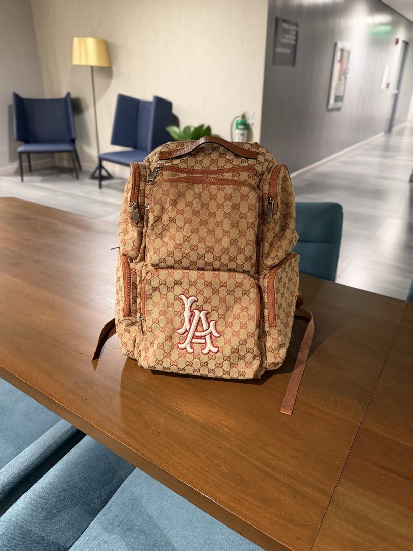 GUCCI X MLB MONOGRAM BACKPACK (Category: Luxury Bags & Wallets) located in Manila. Submitted by azgtrrz (Listing ID 1460249415, Image 1). Description: FOR SALE GUCCI X MLB MONOGRAM BACKPACK LIKE NEW 40,000 php MANILA AREA.