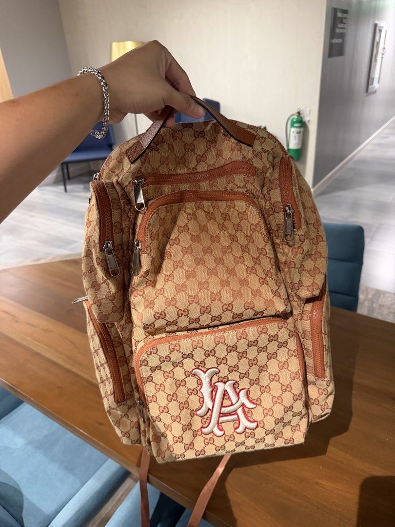 GUCCI X MLB MONOGRAM BACKPACK (Category: Luxury Bags & Wallets) located in Manila. Submitted by azgtrrz (Listing ID 1460249415, Image 2). Description: FOR SALE GUCCI X MLB MONOGRAM BACKPACK LIKE NEW 40,000 php MANILA AREA.