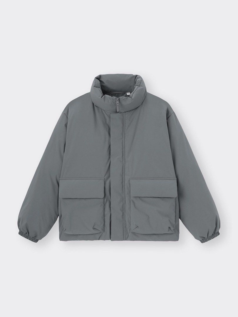 GU/Uniqlo Windproof Stand Collar Puffer (Category: Coats, Jackets and Outerwear) located in Baguio. Submitted by reworn.clo (Listing ID 1460218688, Image 1). Description: GU/Uniqlo Windproof Stand Collar Puffer Excellent condition Width 23. Length 26-27 Medium on tag 1880🤝.