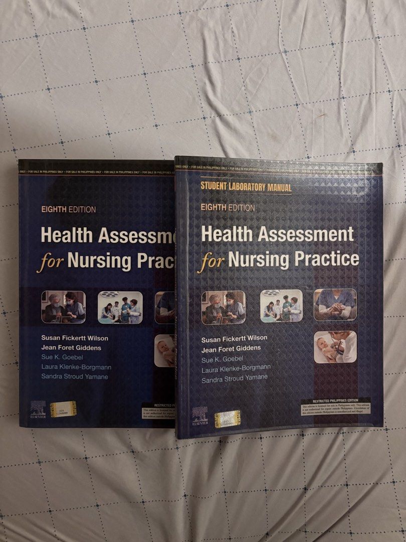 Health Assessment for Nursing Practice Eight Edition (Category: Textbooks) located in San Jose del Monte. Submitted by anjierm (Listing ID 1460247909, Image 1). Description: Health Assessment Lec - No issues, good as new - No highlights, no missing pages Health Assessment Lab Manual - Missing pg. 61-66 TAKE BOTH .